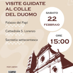 Locandina visite guidate al colle del duomo febbraio 2025